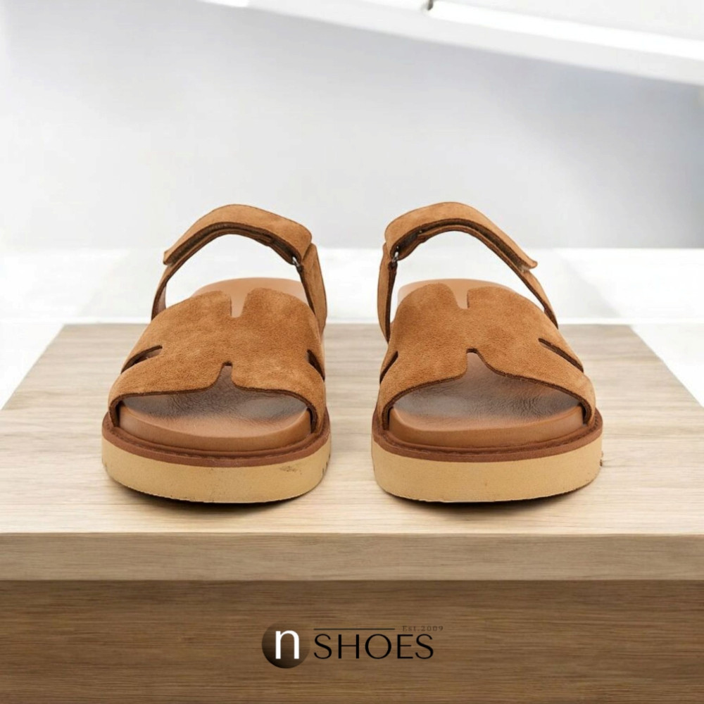 Женские коричневые замшевые шлепанцы Fabio Monelli Selina Brown модель 5869