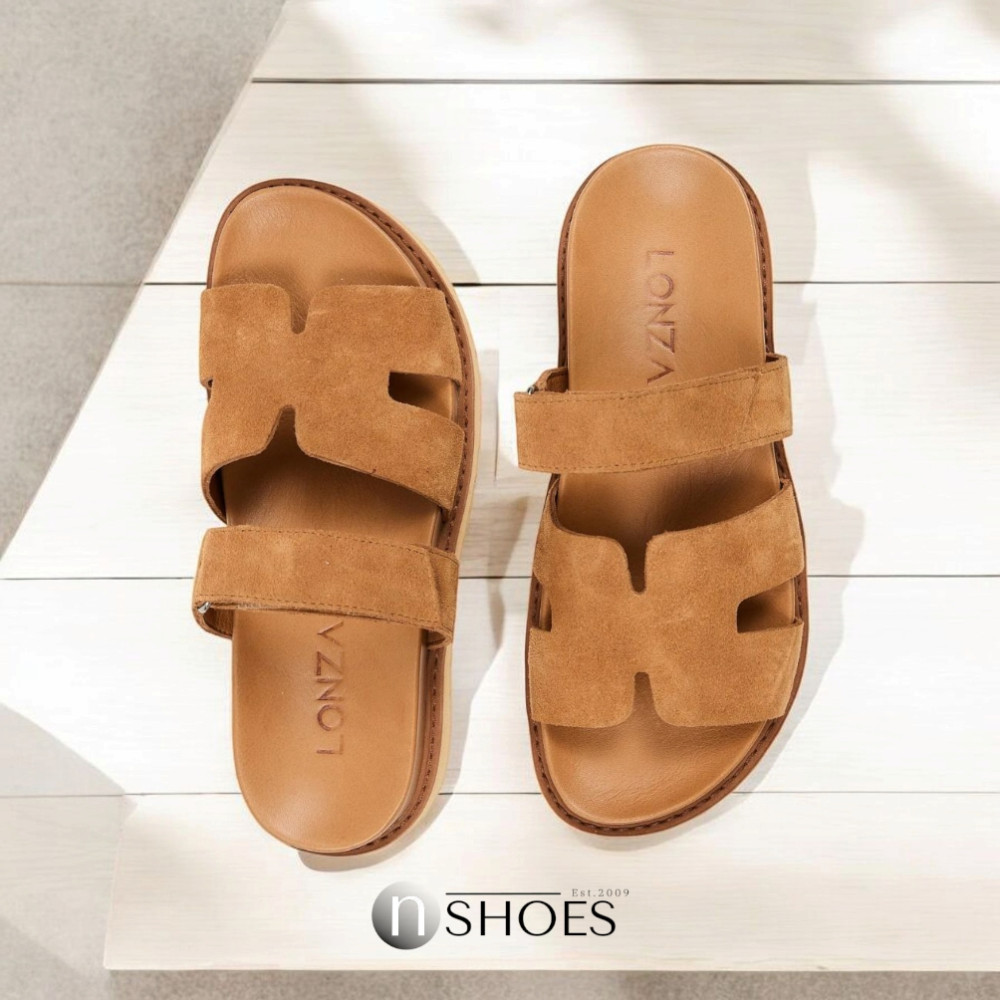 Женские коричневые замшевые шлепанцы Fabio Monelli Selina Brown модель 5869