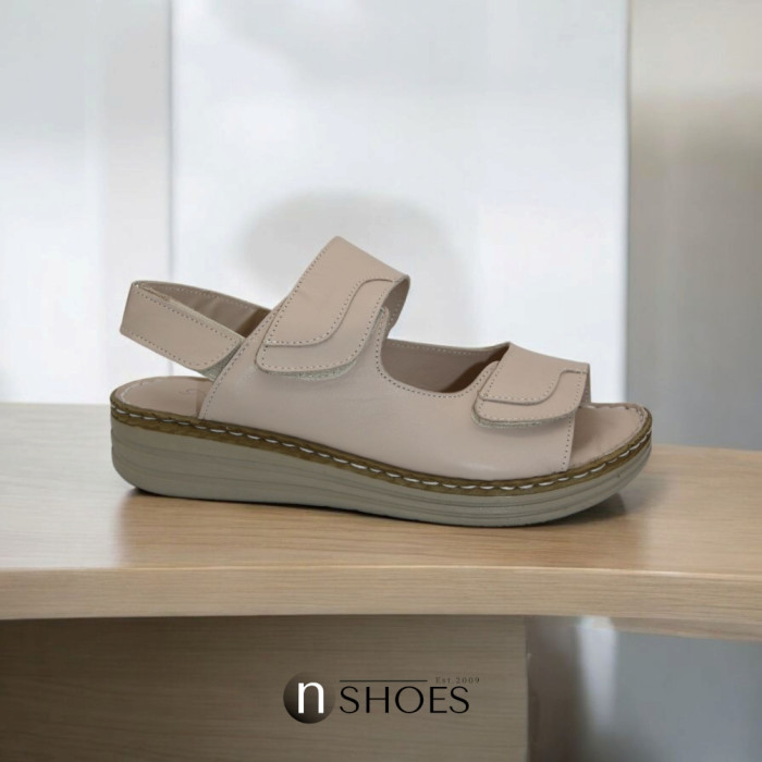 Women's beige sandals Anna Lucci model 5883