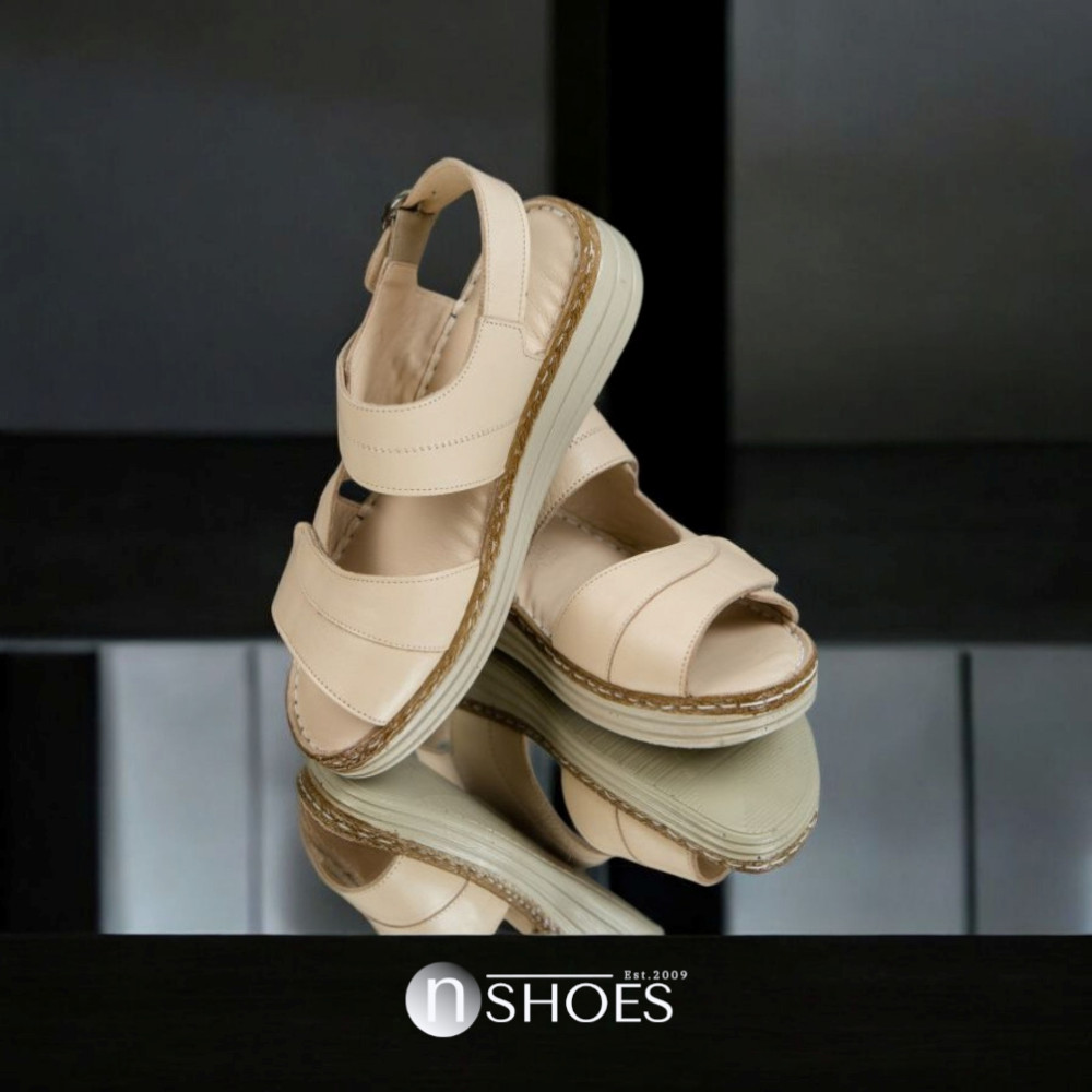 Женские бежевые босоножки Anna Lucci модель 5883