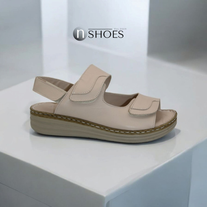 Women's beige sandals Anna Lucci model 5883