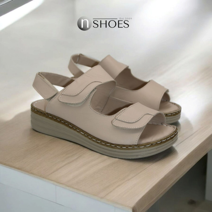 Women's beige sandals Anna Lucci model 5883