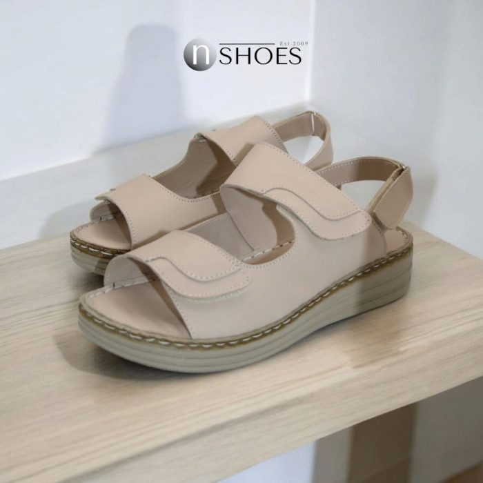 Women's beige sandals Anna Lucci model 5883