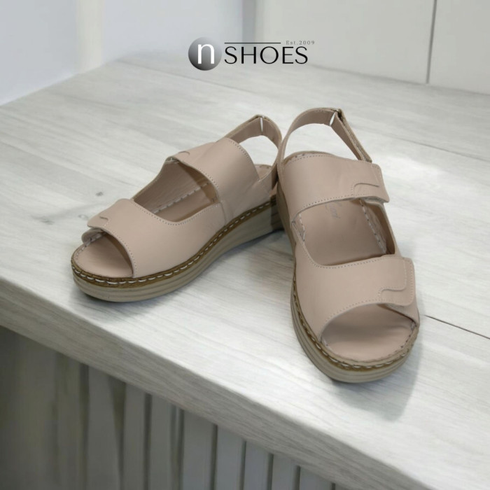 Women's beige sandals Anna Lucci model 5883