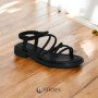 Women's Black Platform Strap Sandals Allsy Lonza Cleo Black Model 5887