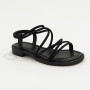 Women's Black Platform Strap Sandals Allsy Lonza Cleo Black Model 5887