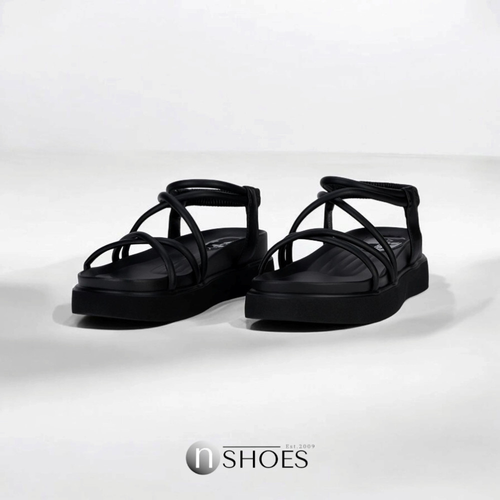 Women's Black High Platform Sandals Allsy Lonza Denali Black Model 5889