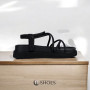 Women's Black High Platform Sandals Allsy Lonza Denali Black Model 5889