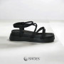 Women's Black High Platform Sandals Allsy Lonza Denali Black Model 5889