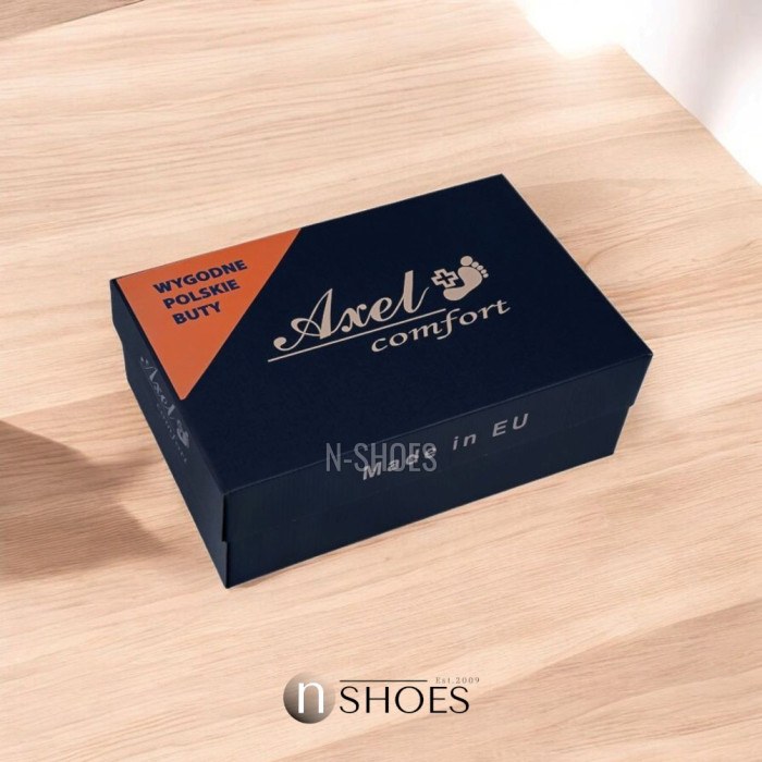 Women's Black Velcro Shoes Axel 1705 with Anatomical Insole