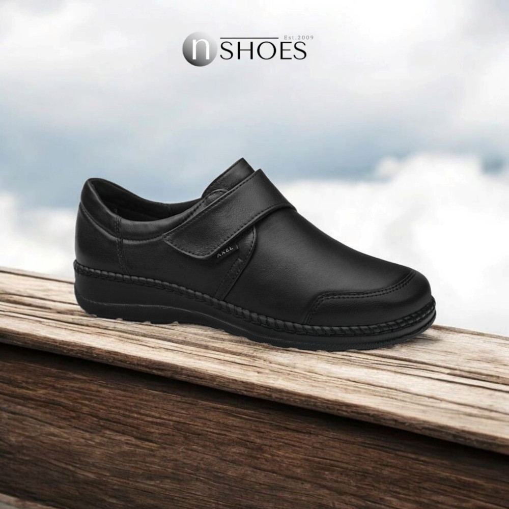 Женские комфортные туфли на липучке Axel (Польша) модель 5895