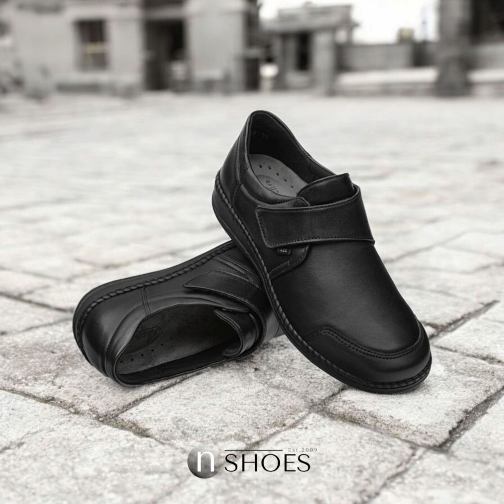 Женские комфортные туфли на липучке Axel (Польша) модель 5895