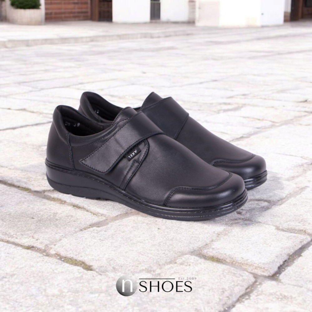 Женские комфортные туфли на липучке Axel (Польша) модель 5895