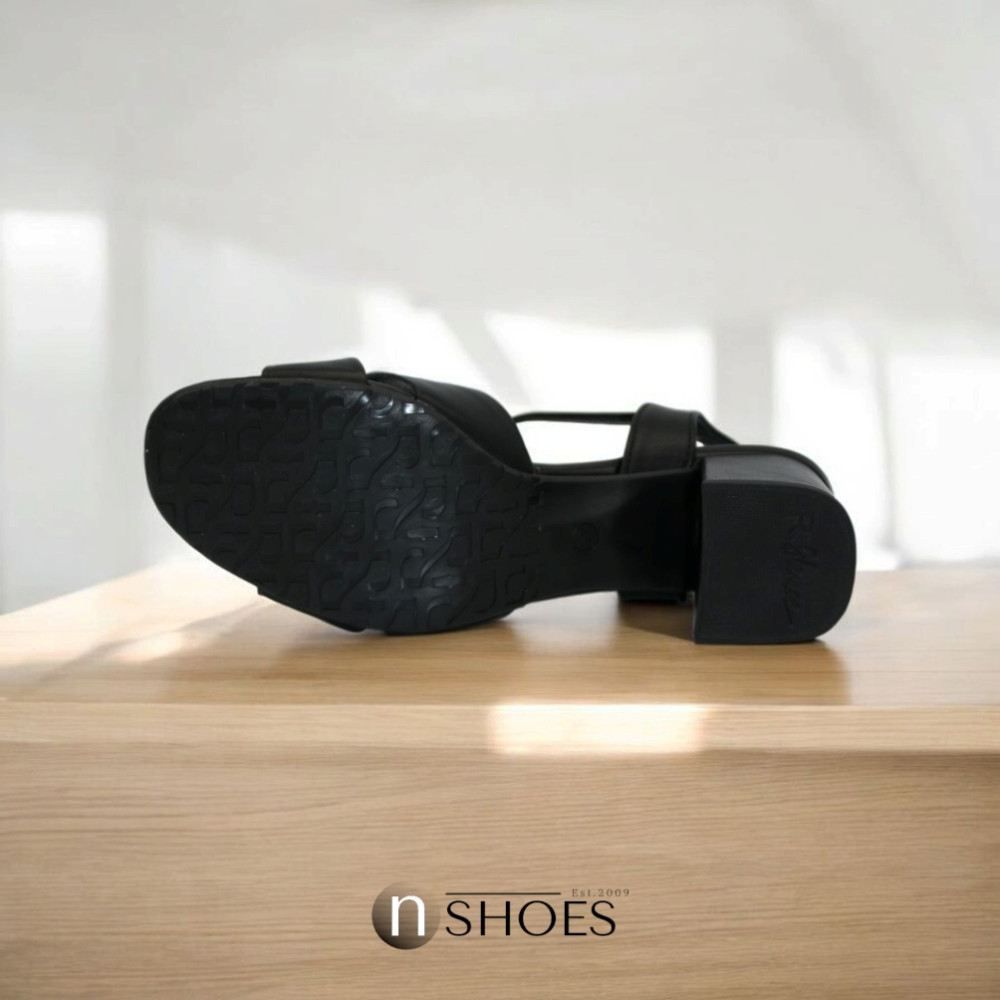 Women's black heeled sandals RYLKO Arina (Poland) model 5896