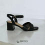 Women's black heeled sandals RYLKO Arina (Poland) model 5896