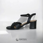 Women's black heeled sandals RYLKO Arina (Poland) model 5896