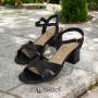 Women's black heeled sandals RYLKO Arina (Poland) model 5896