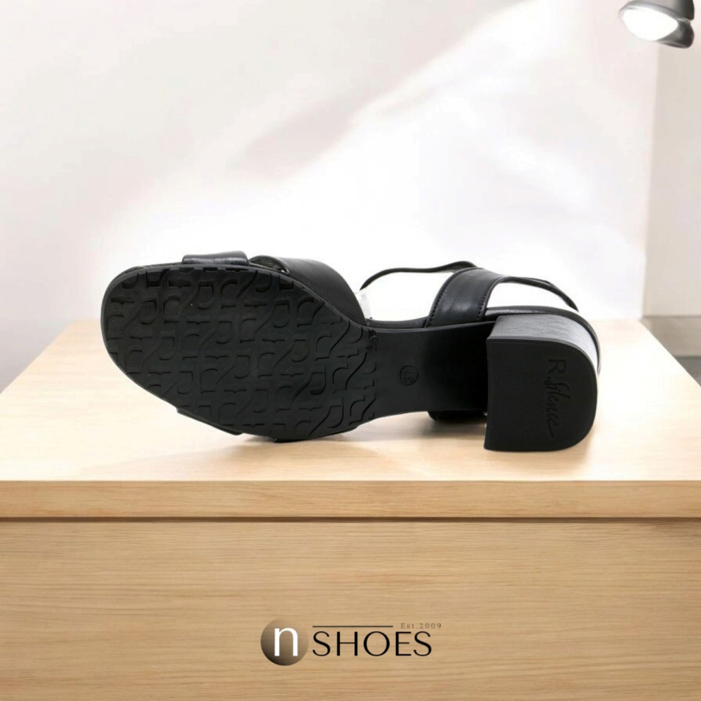 Women's black heeled sandals RYLKO Arina (Poland) model 5896