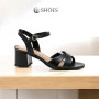 Women's black heeled sandals RYLKO Arina (Poland) model 5896