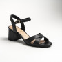 Women's black heeled sandals RYLKO Arina (Poland) model 5896
