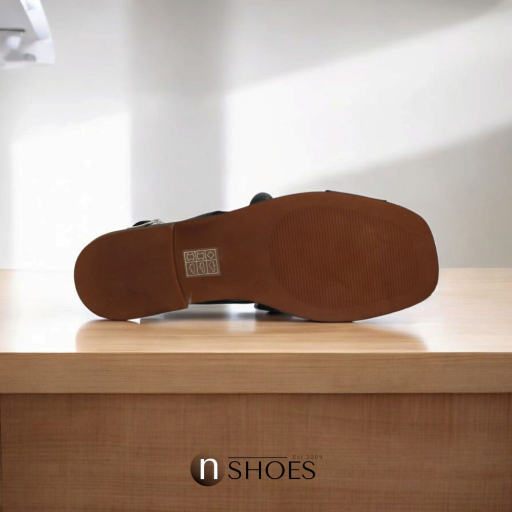 Women’s leather sandals Lonza 199973 2506 Bergen Black 5897