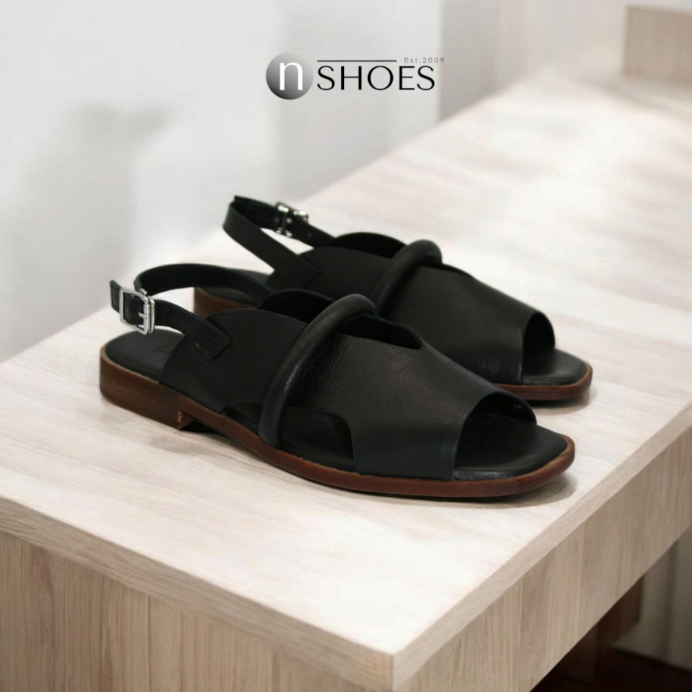 Women’s leather sandals Lonza 199973 2506 Bergen Black 5897