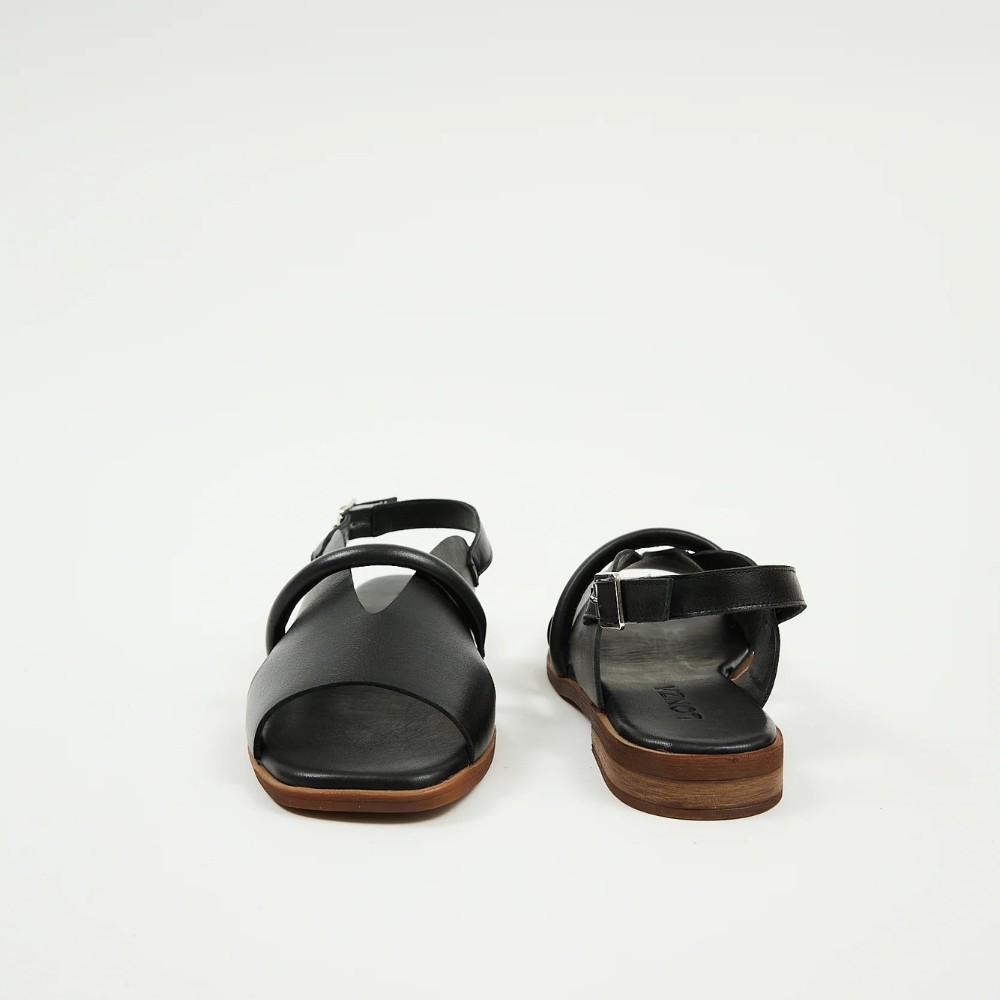 Women’s leather sandals Lonza 199973 2506 Bergen Black 5897