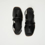 Women’s leather sandals Lonza 199973 2506 Bergen Black 5897
