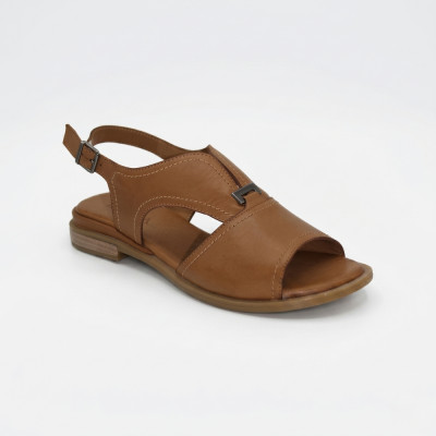 Женские модные коричневые босоножки Lonza 197596 197611 25440 lion 5898 из натуральной кожи проиведены в Турции в стиле Clarks Kyarra Aster