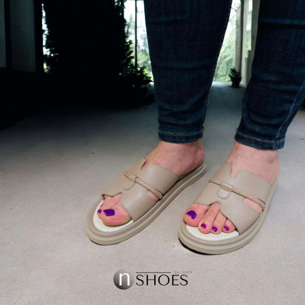 Жіночі шкіряні шльопанці Romax Comfort модель 5905