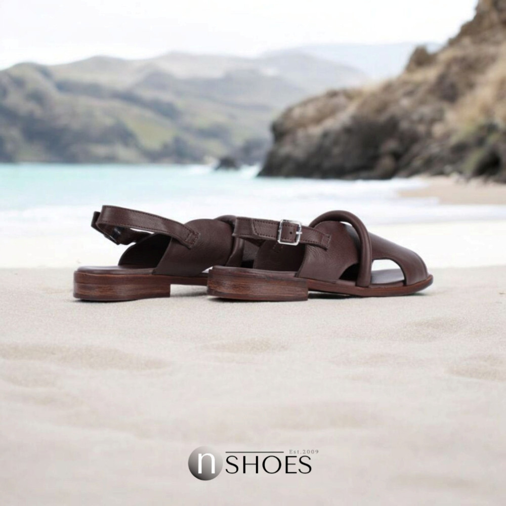 Женские коричневые босоножки Lonza Bergen Brown New York модель 5911