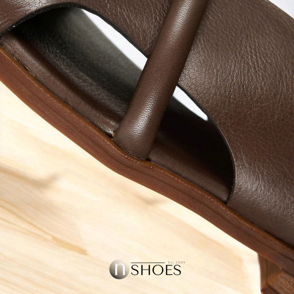 Женские коричневые босоножки Lonza Bergen Brown New York модель 5911