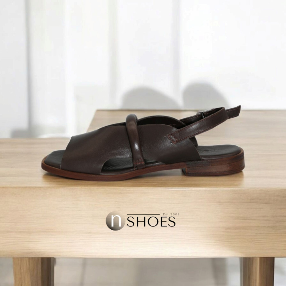 Женские коричневые босоножки Lonza Bergen Brown New York модель 5911