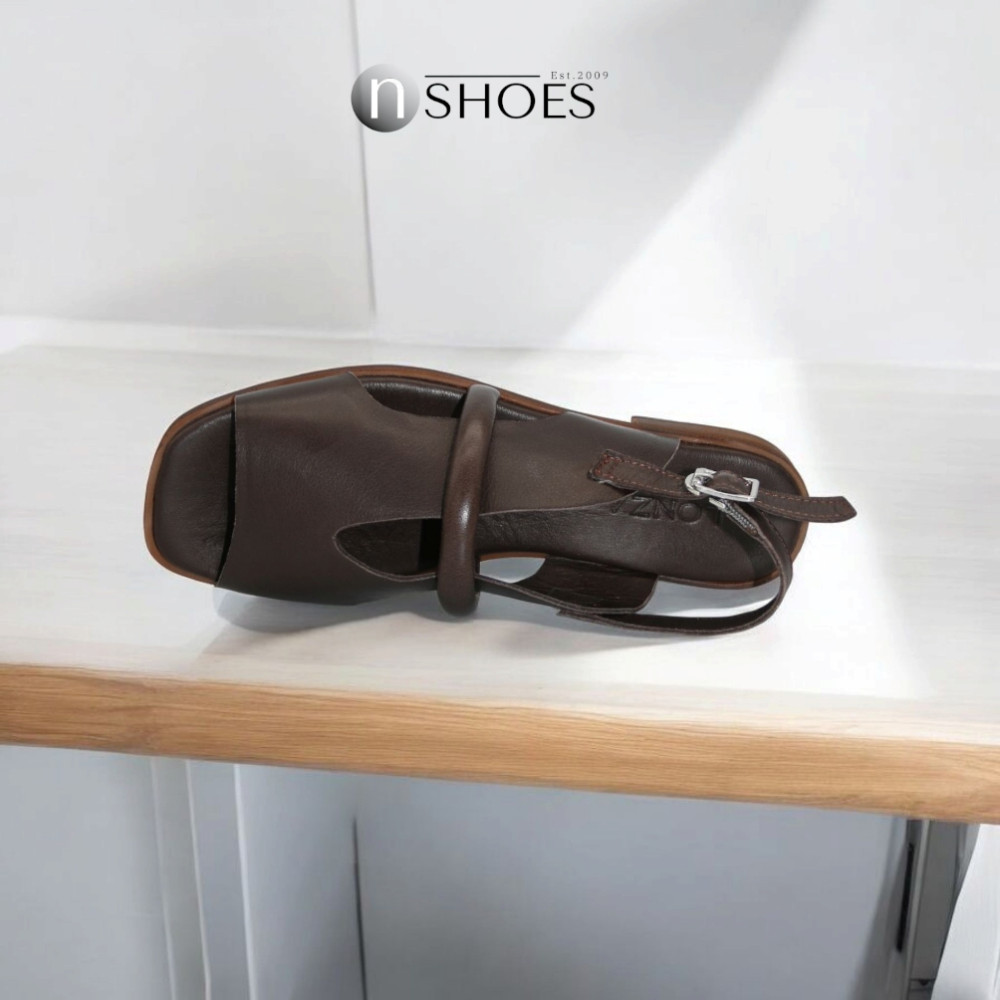 Женские коричневые босоножки Lonza Bergen Brown New York модель 5911