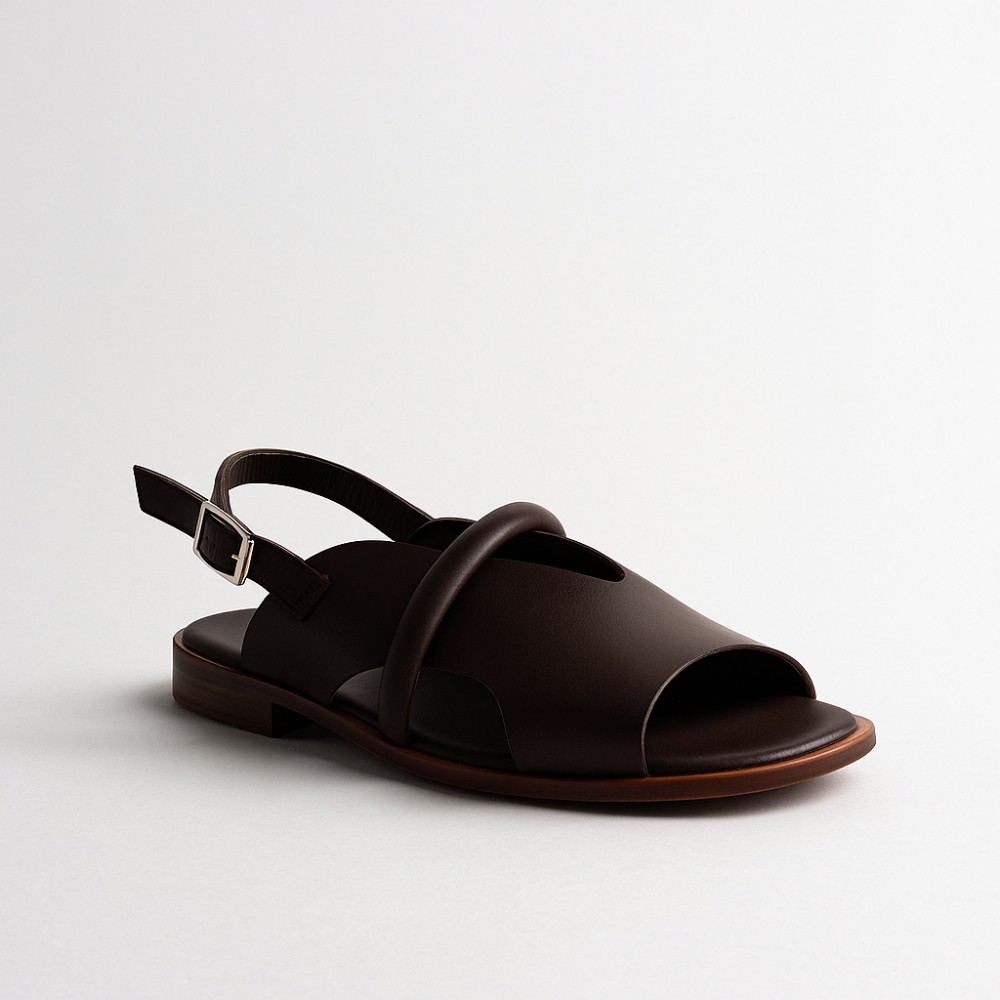 Женские коричневые босоножки Lonza Bergen Brown New York модель 5911