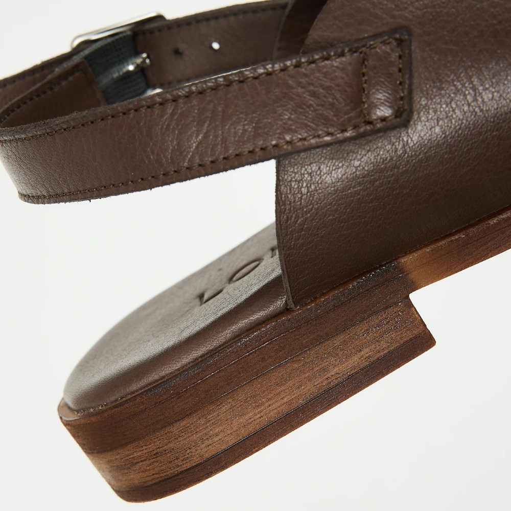 Женские коричневые босоножки Lonza Bergen Brown New York модель 5911