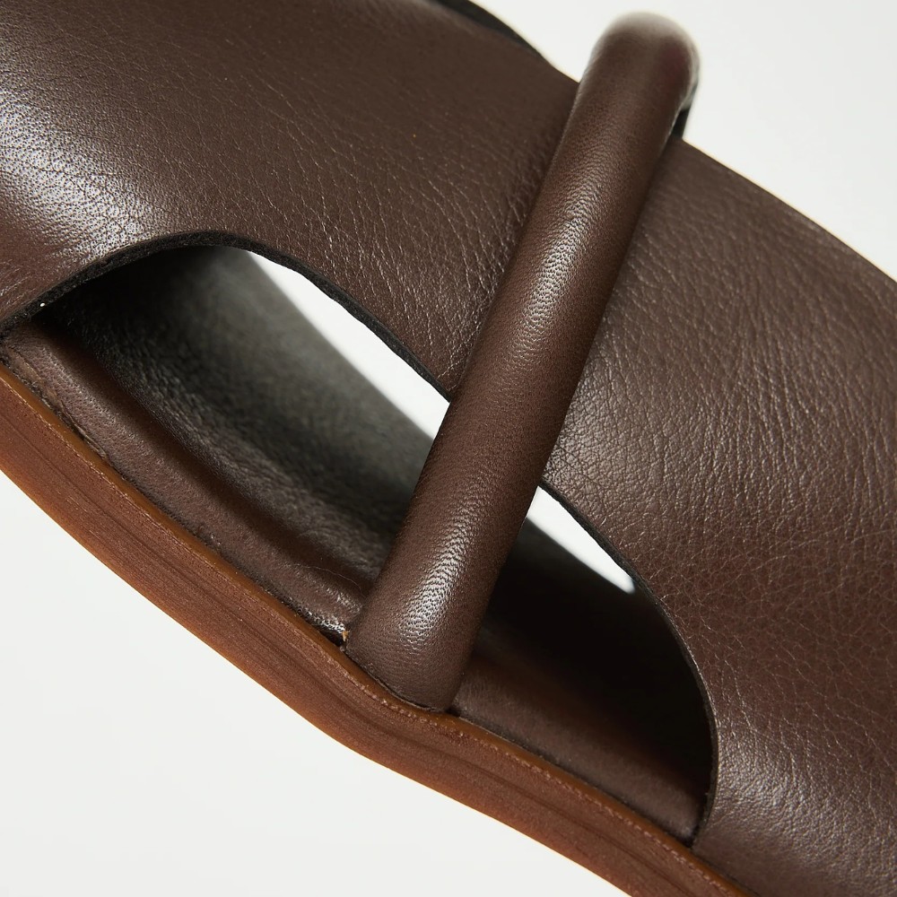 Женские коричневые босоножки Lonza Bergen Brown New York модель 5911