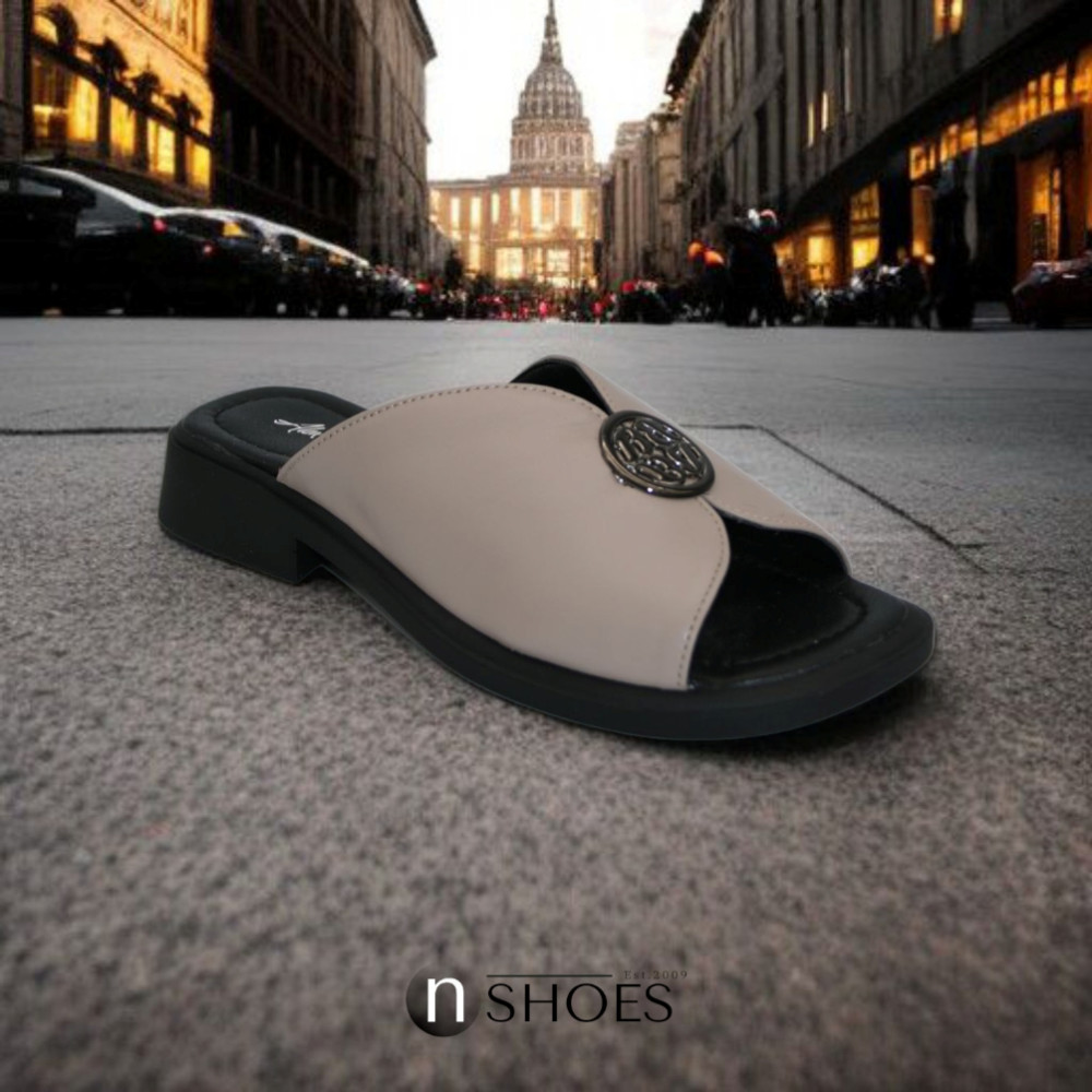 Жіночі шкіряні шльопанці на високих підборах Alex Bens 13-34K модель 5912-5920