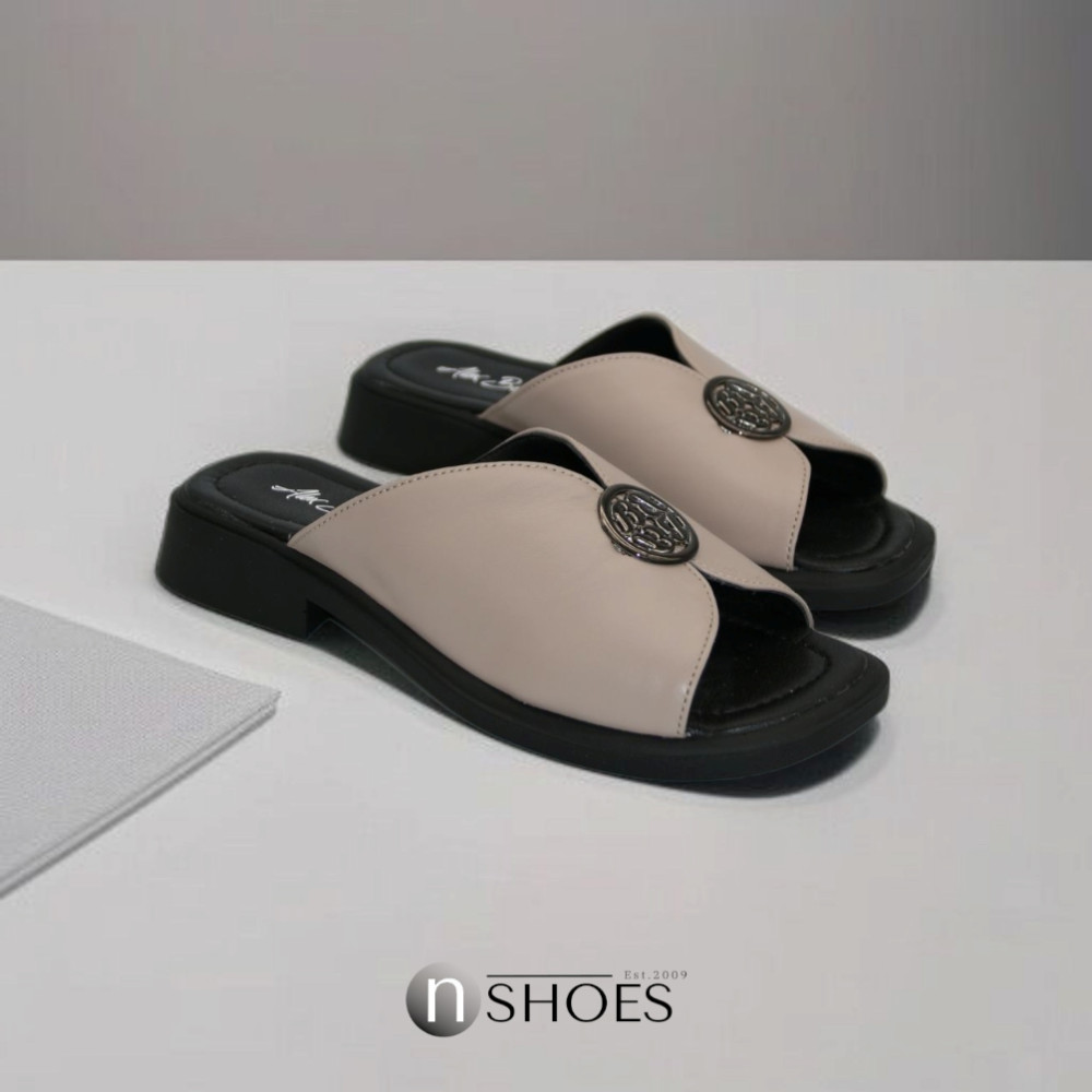 Жіночі шкіряні шльопанці на високих підборах Alex Bens 13-34K модель 5912-5920