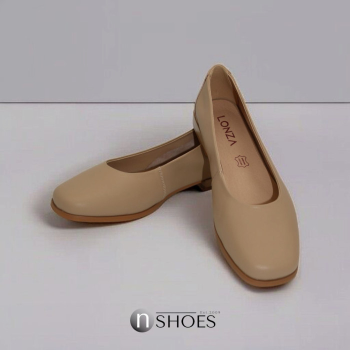 Women's leather ballet flats Lonza model 5913