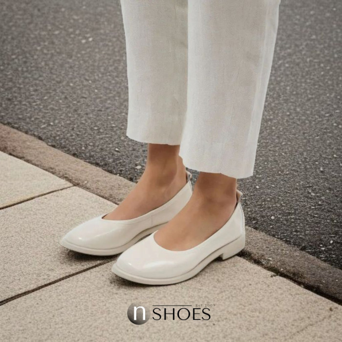 Women's leather ballet flats Lonza model 5913