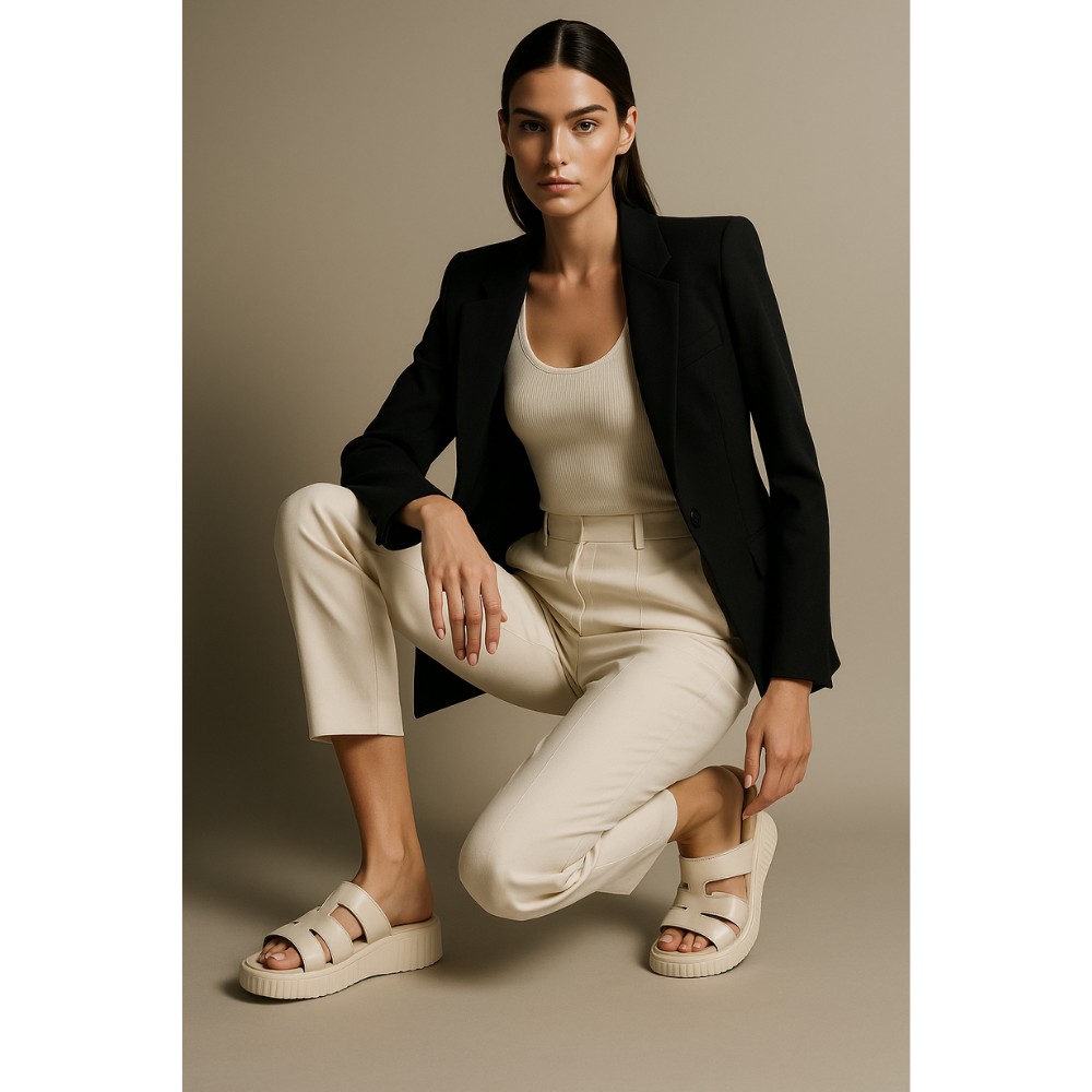 Женские шлепанцы на танкетке Romax Comfort (Украина) 0501-2nl 5914