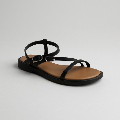 Женские коричневые босоножки на платформе Alex Bens 10594-81 5915 с ремешками из натуральной кожи от украинской обувной фабрики