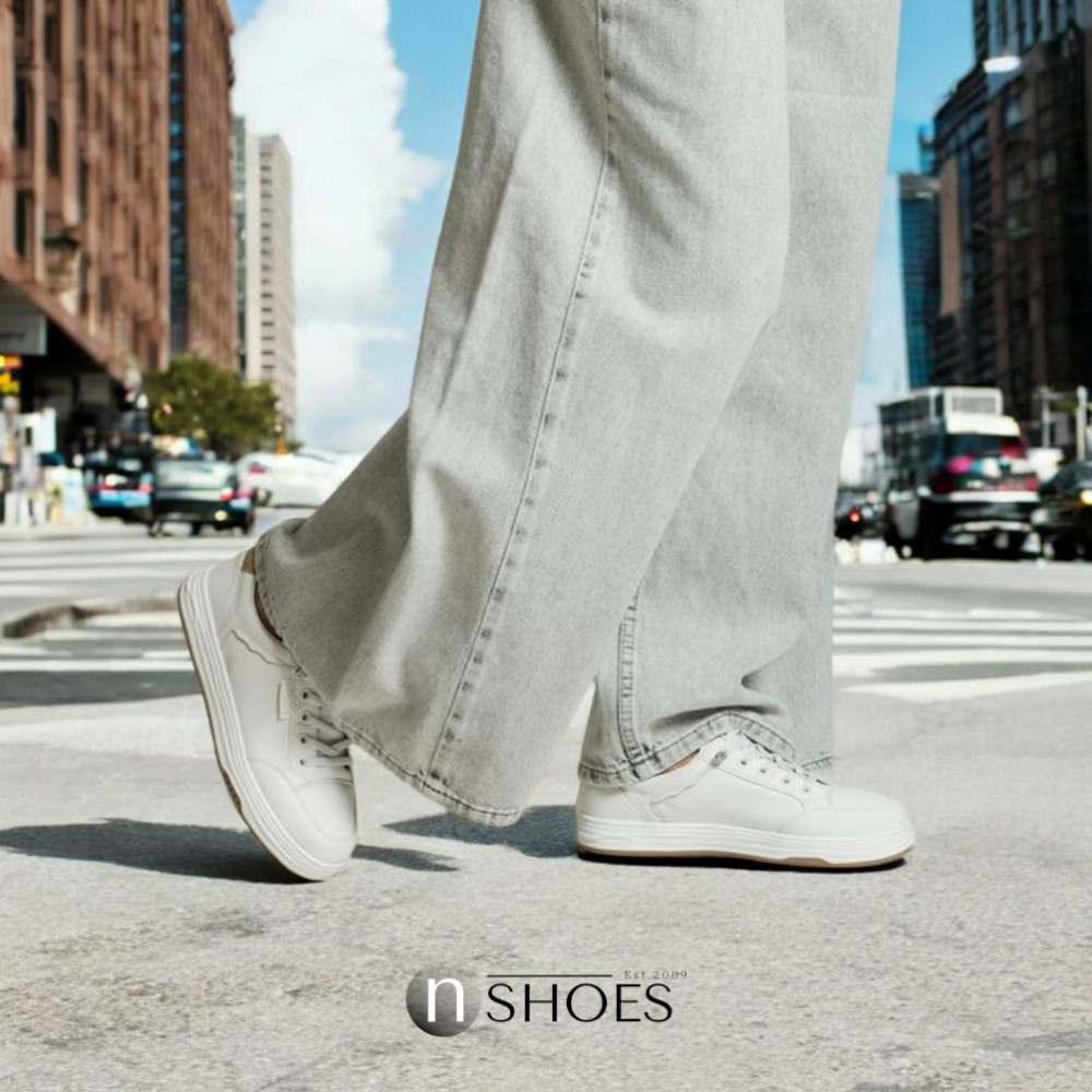 Women's leather sneakers ALLSY model 5917