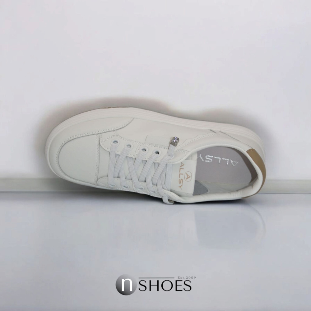 Women's leather sneakers ALLSY model 5917