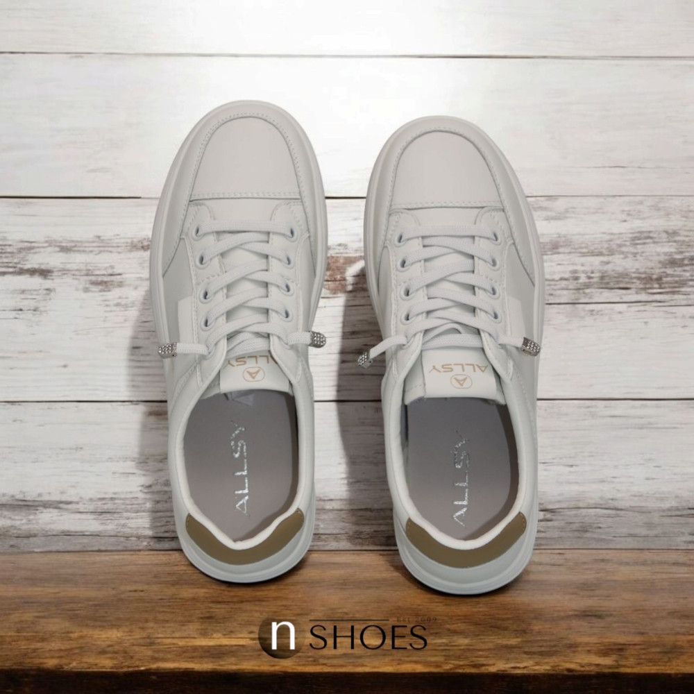 Women's leather sneakers ALLSY model 5917