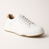 Women's white sneakers ALLSY 197499 199000 23276 white beige 2390 5917 on a platform made of genuine leather
