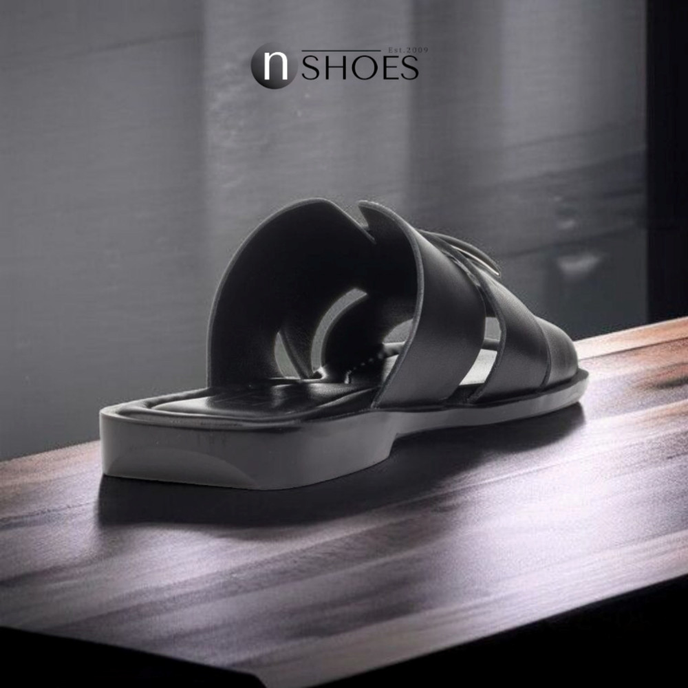 Жіночі чорні комфортні ляпанці La Rifellini (Туреччина) модель 5923