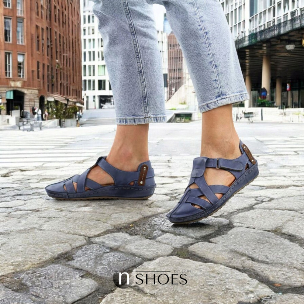 Жіночі босоніжки із закритим носком та п'ятою Steizer (Польща) модель 5925