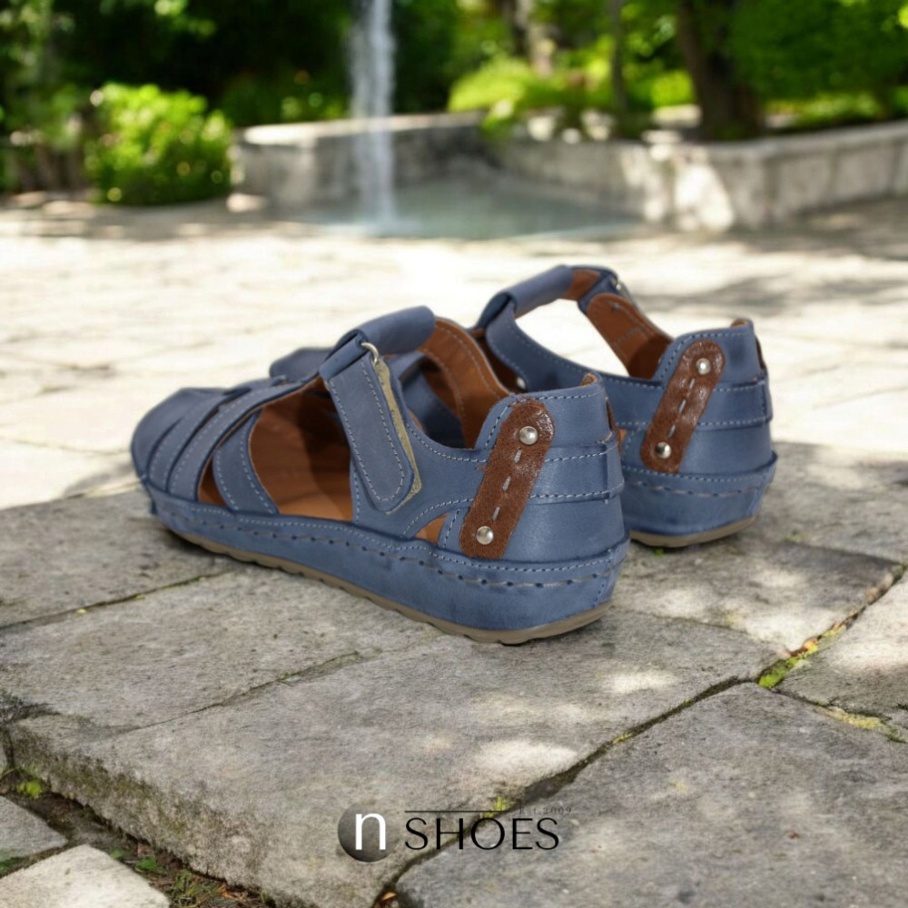 Жіночі босоніжки із закритим носком та п'ятою Steizer (Польща) модель 5925